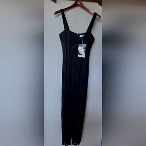 NWT Vintage Silk Niteline by Della Roufogali Beaded Gown Womens size 8